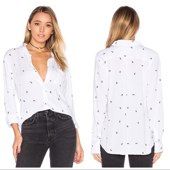 Rails Tops - Rails Rocsi Button Up in Arrows Print